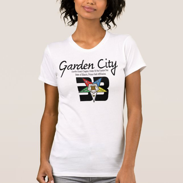 Camiseta T-shirt do capítulo da cidade jardim (Frente)