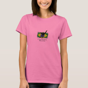 Camiseta T-shirt do Capoeira Brasil da mulher