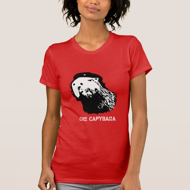 Camiseta T-shirt do Capybara de Che (Frente)