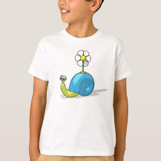 Camiseta T-shirt do CARACOL do GIRASSOL