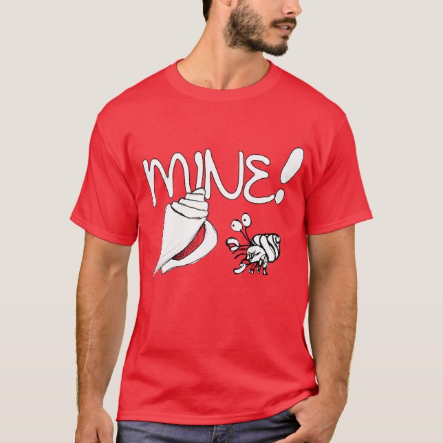 Camiseta T-shirt do caranguejo de eremita (Frente)