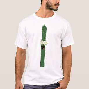Camiseta T-shirt do caráter do aspargo