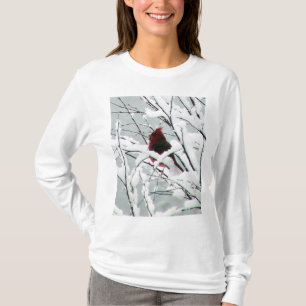 Camiseta T-shirt do cardeal da neve