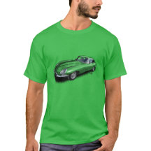 T-shirt do carro de esportes de Jaguar XKE da