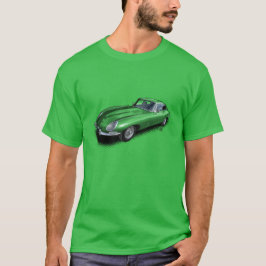 Camiseta T-shirt do carro de esportes de Jaguar XKE da