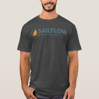 T-shirt do carvão vegetal dos homens de SailFlow