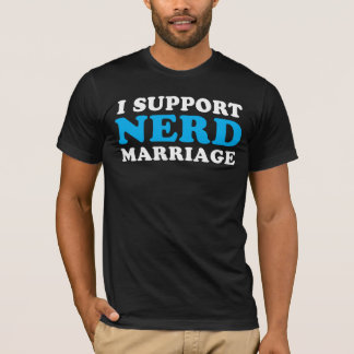 Camiseta T-shirt do casamento do nerd