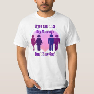 Camiseta T-shirt do casamento gay