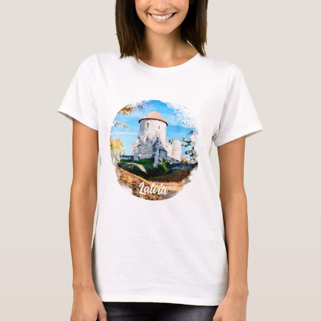 Camiseta T-Shirt do castelo medieval (Frente)