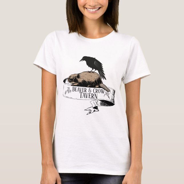 Camiseta T-Shirt do castor e do cavalo (Frente)
