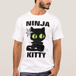 Camiseta T-shirt do CAT do GATINHO de NINJA