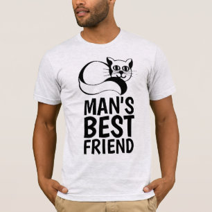 CAMISETA T-SHIRT DO CAT DO MELHOR AMIGO DO HOMEM, HOMENS
