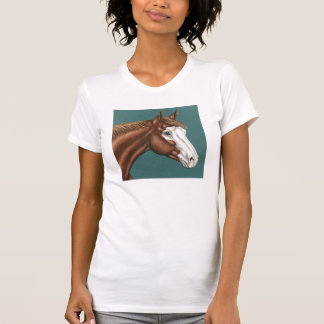 Camiseta T-shirt do cavalo da pintura de Overo