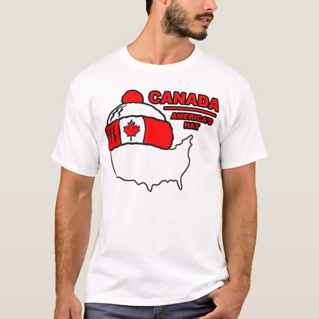 Camiseta T-shirt do chapéu de América (Frente)