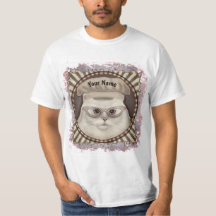 Camiseta t-shirt do Chef de Gato Persa