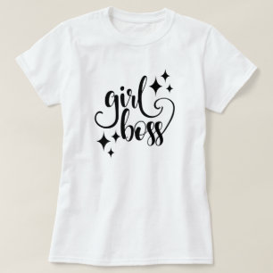 Camiseta T-shirt do chefe da menina