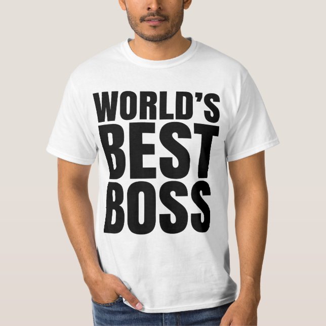 Camiseta T-shirt do CHEFE do MUNDO o MELHOR (Frente)