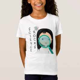 Camiseta T-shirt do cientista da menina