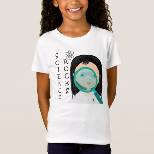 Camiseta T-shirt do cientista da menina