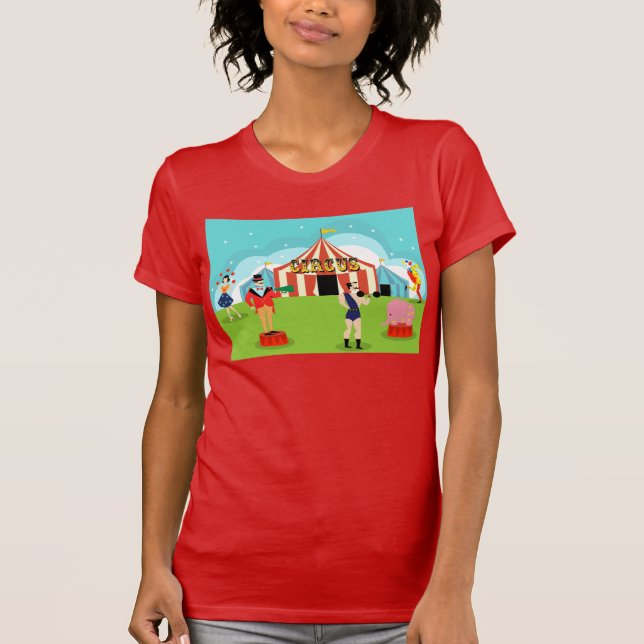 Camiseta T-shirt do circo do vintage (Frente)