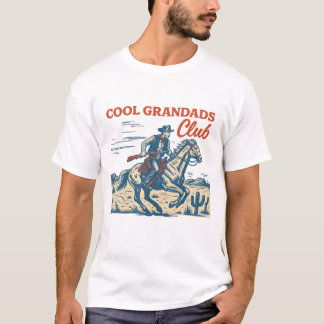 Camiseta T-Shirt do Clube de Avós legal | Vovô de Cowboy Re