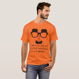 Camiseta T-shirt do clube de Groucho Marx - vidros de