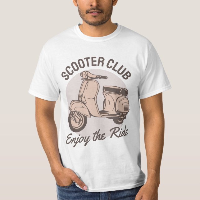 Camiseta T-Shirt do Clube de patinete (Frente)