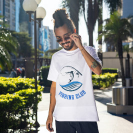 Camiseta T-Shirt do Clube de Pesca Branca do Mar Azul