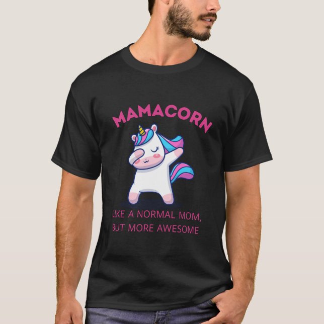 Camiseta T-Shirt do Clube de Ventiladores da Mama Unicorn (Frente)