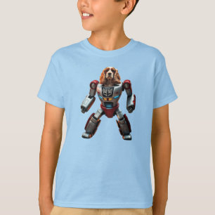 Camiseta T-Shirt do Cocker Spaniel Robot Kid
