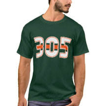 T-shirt do código de área 305