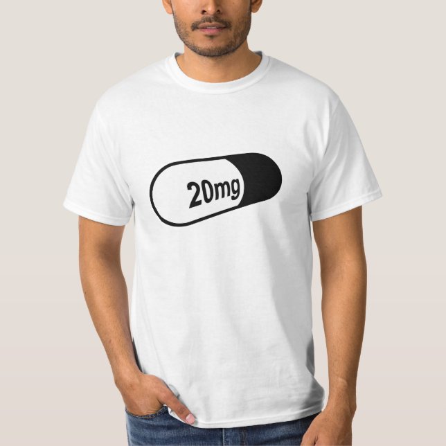 Camiseta t-shirt do comprimido 20mg (Frente)