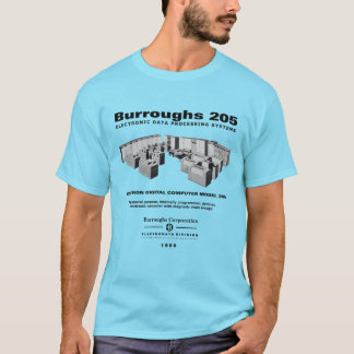 Camiseta T-shirt do computador de Burroughs 205