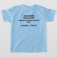 T-shirt do concerto de turismo mundial de frango d