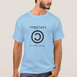 Camiseta t-shirt do copyleft