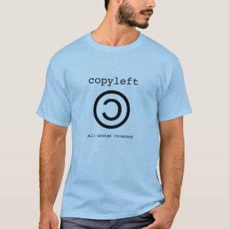 Camiseta t-shirt do copyleft