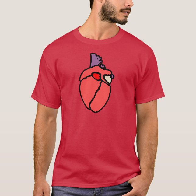 Camiseta T-shirt do coração (Frente)