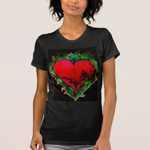 Camiseta t-shirt do coração