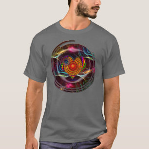 Camiseta T-shirt do coração do Fractal