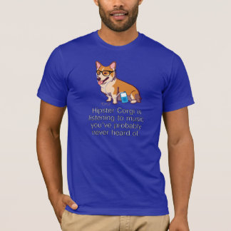 Camiseta T-shirt do Corgi do hipster