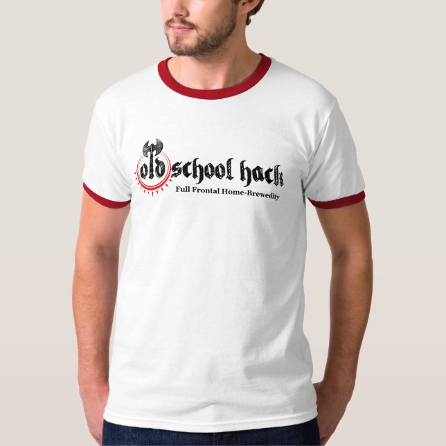Camiseta T-shirt do corte da velha escola (Frente)