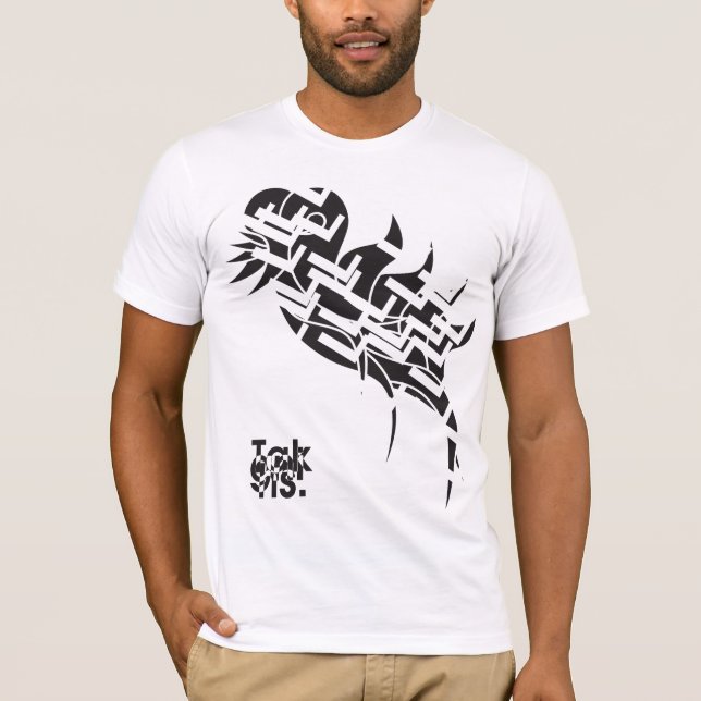 Camiseta T-shirt do costume do bnw da pena do Oceanfront (Frente)