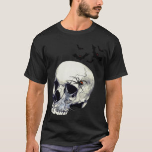 Camiseta T-shirt do crânio da viúva negra