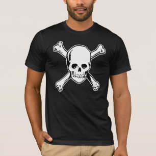 Camiseta T-shirt do crânio e do pirata dos Crossbones