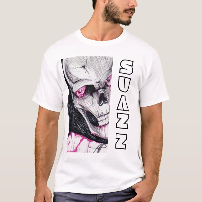 Camiseta T-shirt do crânio W/Eyes de Suazz (Frente)