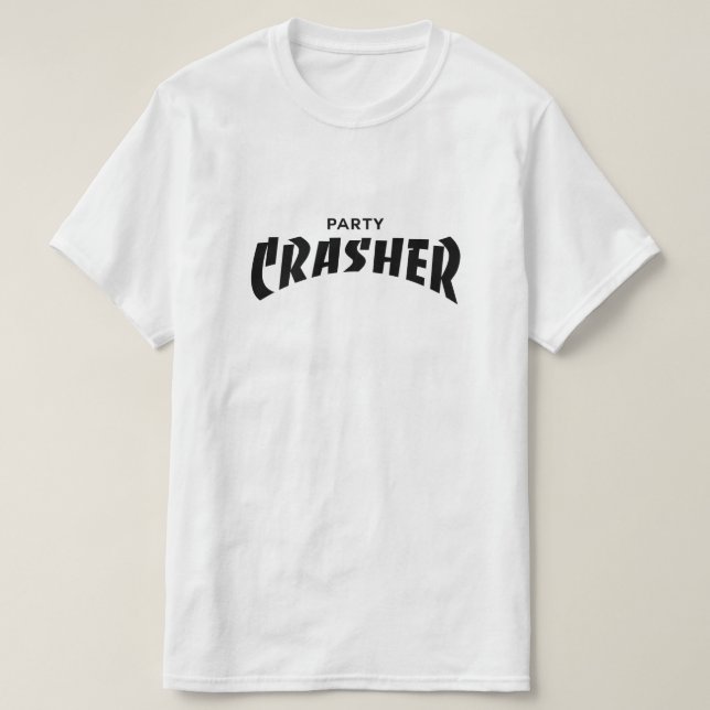 Camiseta T-Shirt do Crasher do Partido (Frente do Design)