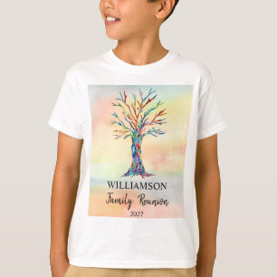 Camiseta T-Shirt do Criança de Árvore da Família de Reun