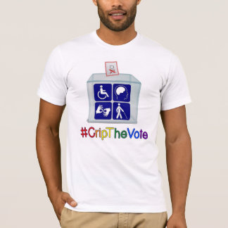 Camiseta t-shirt do #CripTheVote, branco, para homens