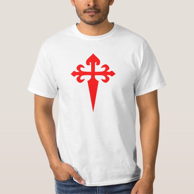 Camiseta T-shirt do cruzado de Santiago (Frente)