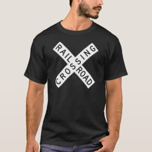 Camiseta T-shirt do cruzamento de estrada de ferro